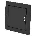 Inspektionslem - 100x100mm, Plast, Koksgrå