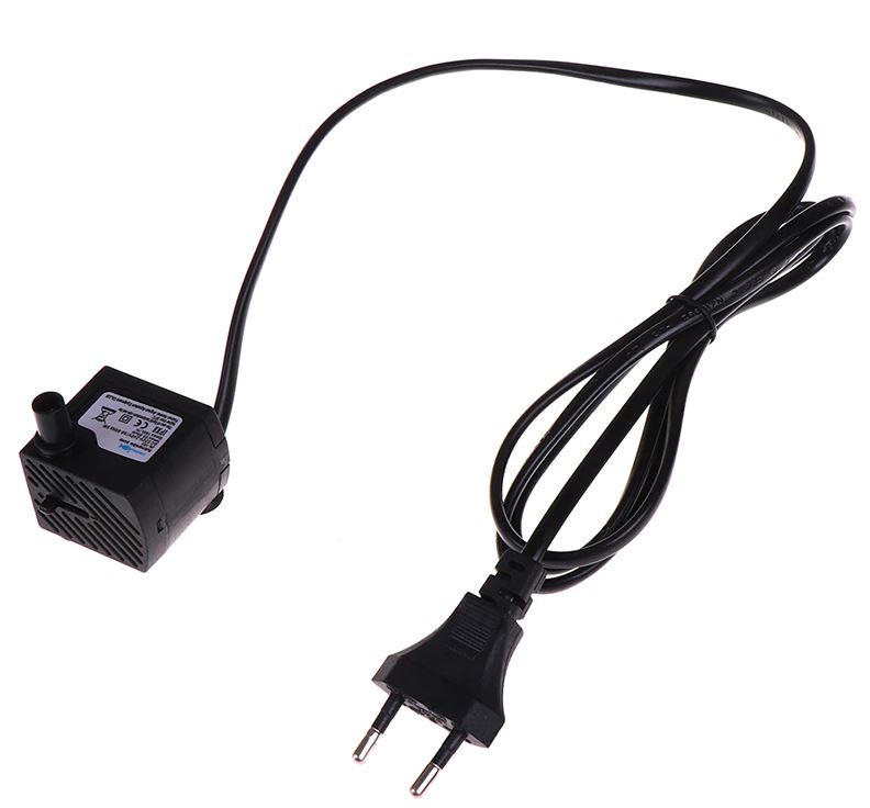 Mini vandpumpe - 230Vac 3W (Hmaks.:50cm, Qmaks.:180L/t)
