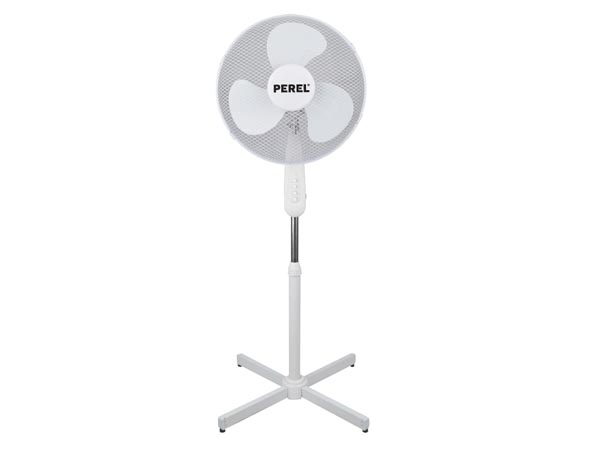 Gulvventilator - Ø40cm, 230V / 50W, Hvid