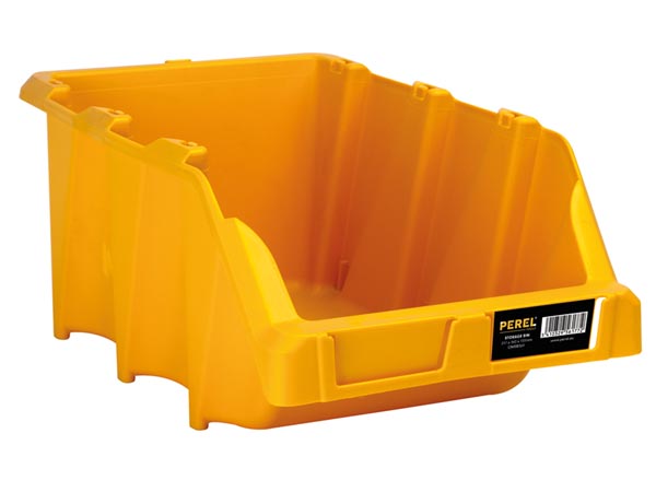 Plast lagerkasse - Gul 217x360x155 mm