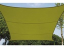 Kvadratisk solsejl - 3,6 x 3,6m LIME GRØN