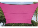 Kvadratisk solsejl - 5 x 5m, FUCHSIA