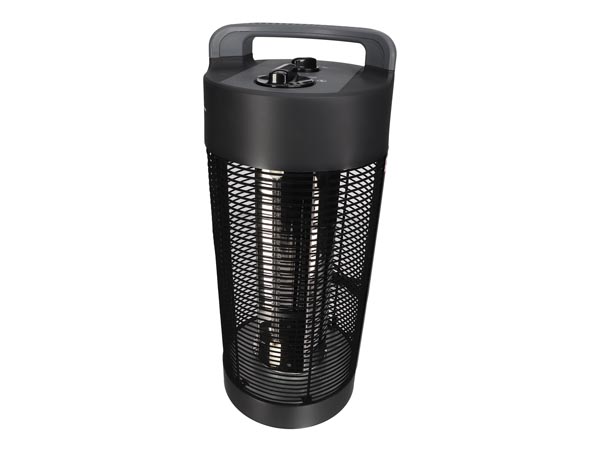 Elektrisk terrassevarmer - 1200W, IPX4, til gulv/bord, 360°