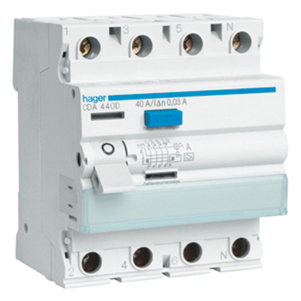 PFI afbryder 4P 40A 300mA