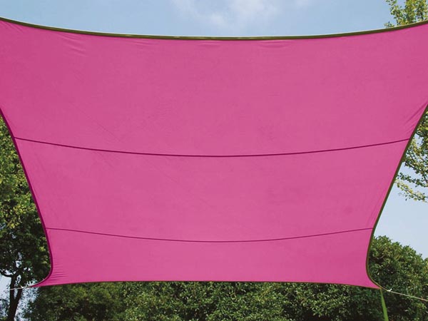 Rektangulært solsejl - 2 x 3m, FUCHSIA