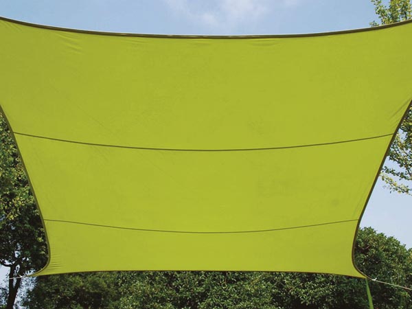 Rektangulært solsejl - 2 x 3m, LIME GRØN