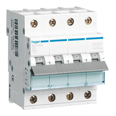 Automatsikring 3P+N 20A C 4M