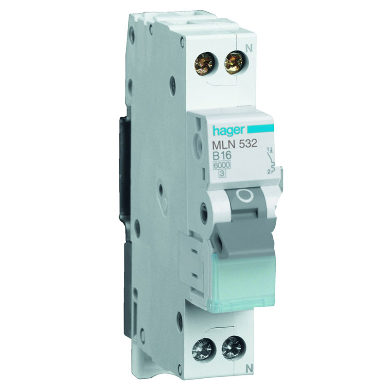 Automatsikring 1P+N 13A C 6kA 1M