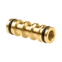 Slange samleled f. quick release - 2-vejs, Messing