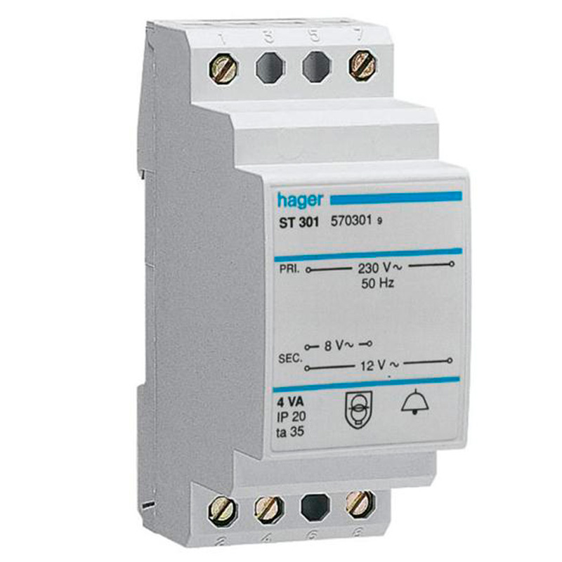 Ringetransformer 16VA 8-12V 3 modul