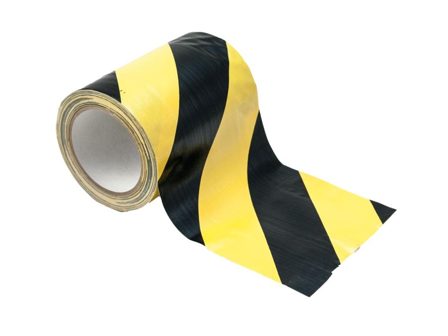Kabelfastgørelsestape - 150mm x 15M, Gul/sort