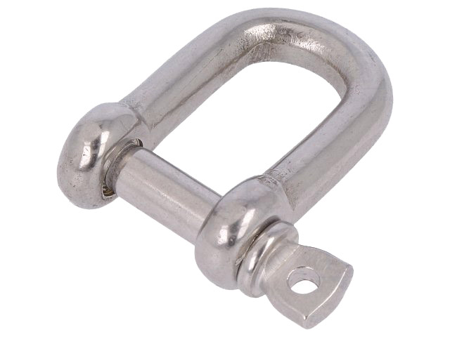 Sjækel - 4mm, Rustfri stål