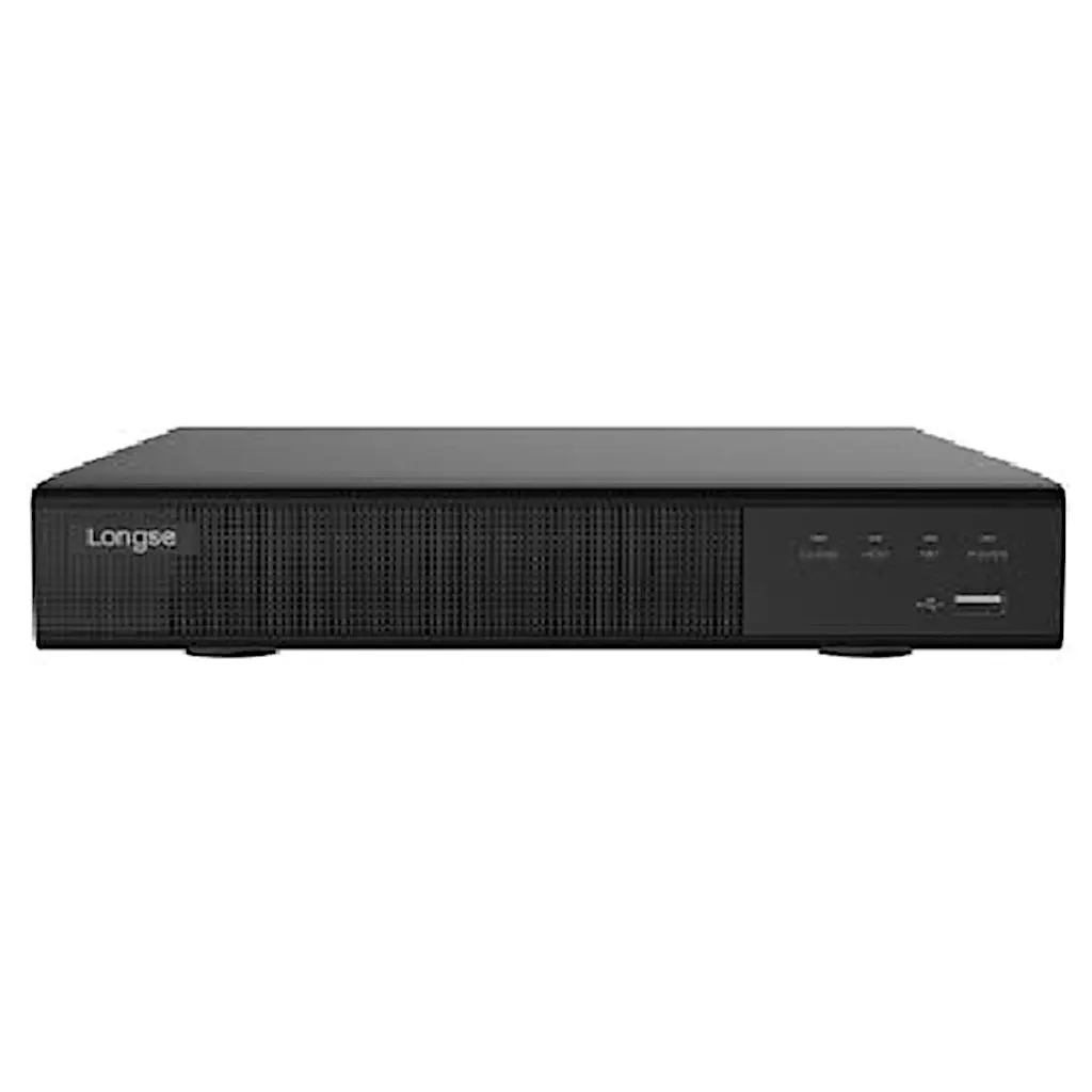 HD NVR netværksvideooptager - 16xIP kam., 8xPoE, 4K 8MP