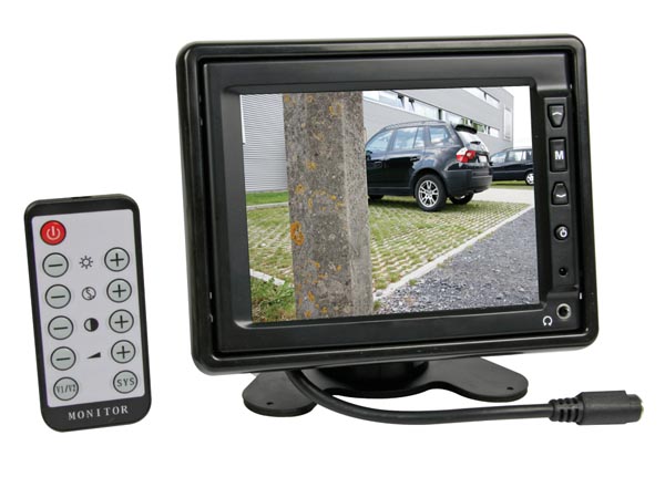 5,6" TFT monitor m. ramme og fjernbetjening