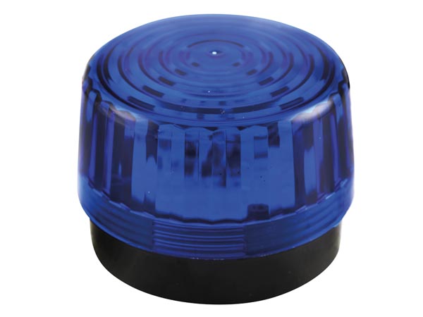 LED blinklys - 12Vdc, Ø100mm, IP20, Blå