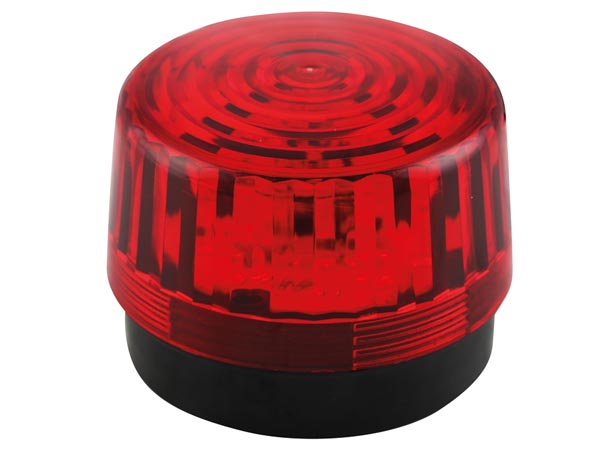 LED blinklys - 12Vdc, Ø100mm, IP20, Rød
