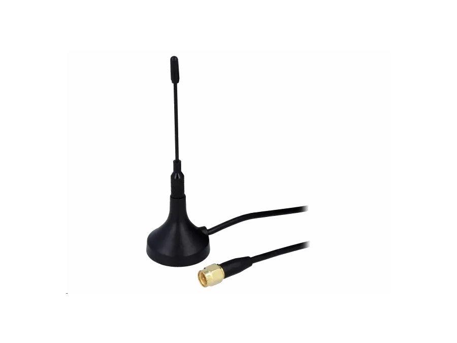 GSM antenne m. magnetfod - 3dBi, SMA (3m)