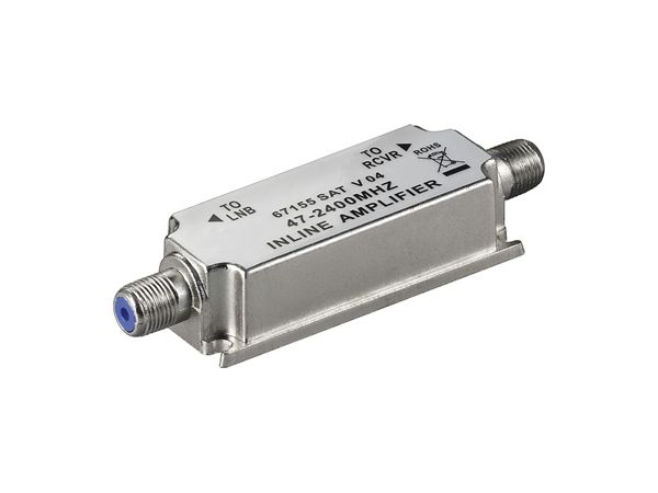 HF inline antenneforstærker (DVB-T, DVB-S) 47-2400MHz / 20dB