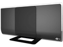 Aktiv indendørs DVB-T antenne - 13dBi forstærkning, Sort