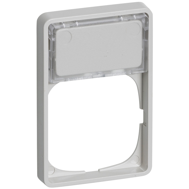 LK Fuga ramme Baseline 50 1½m m. tekstfelt - lysegrå