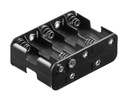Batteriholder til 10xAA bat. (m. knapterminaler)