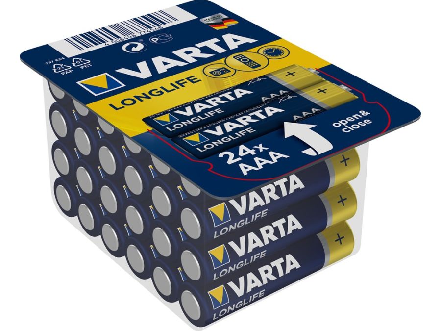 Longlife AAA/LR03 alkaline batteri - 1,5V 1200mA (24 stk.)