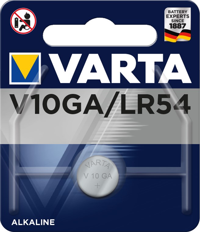 LR54 (L1130/AG10/V389) alkaline bat. - 1,5V 50mAh (1 stk.)