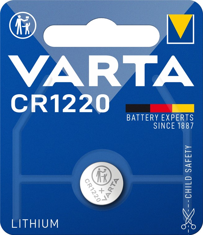 CR1220 Lithium knapcelle - 3V / 35mAh (1 stk.)