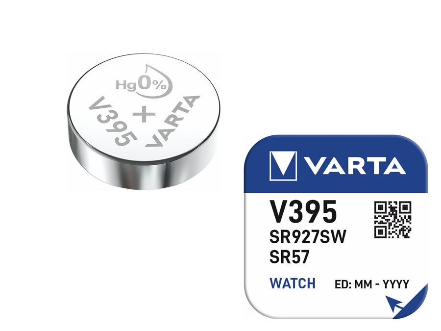 SR57/SR926/V395 Sølvoxid knapcelle - 1,55V / 42mAh (1 stk.)