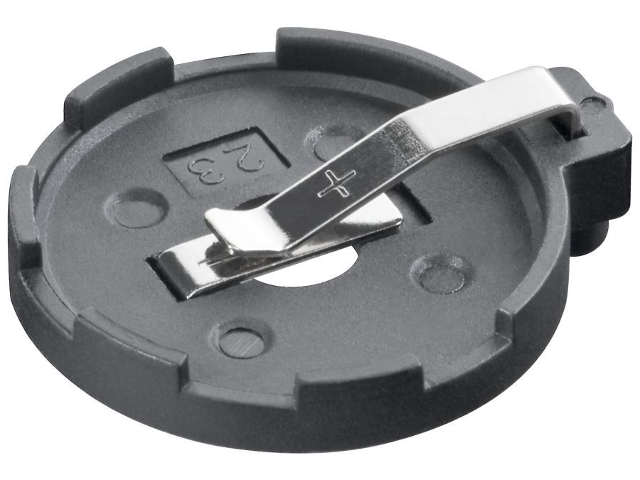 Batteriholder til knapcelle - Ø23mm (CR2320-2354), printben