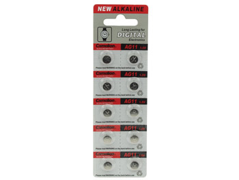 LR721/AG11 Alkaline knapcelle - 1,5V / 21mAh (10 stk.)