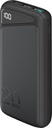 Powerbank m. LED display - USB-C PD, QC, 5V 5A, 20.000mAh