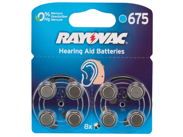PR44 Zinc-air høreapparatbatteri - 1,4V / 630mAh (8 stk.)