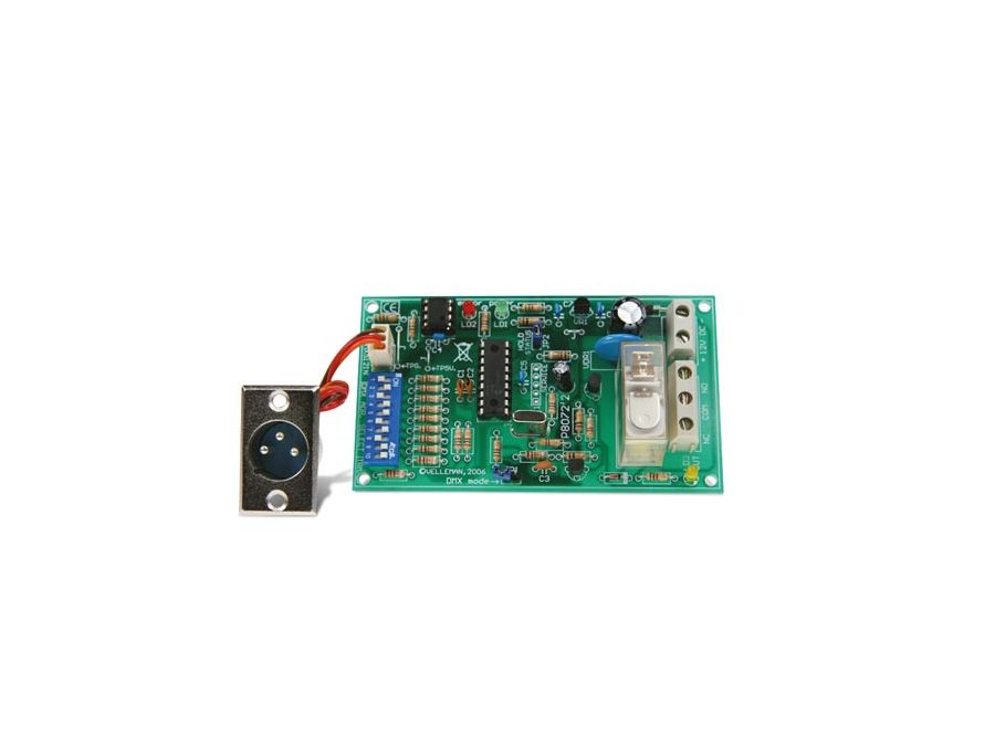 DMX styret relækontakt - 8A (loddekit)