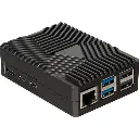 Raspberry Pi 5 Alu. kabinet m. passiv køling, Sort