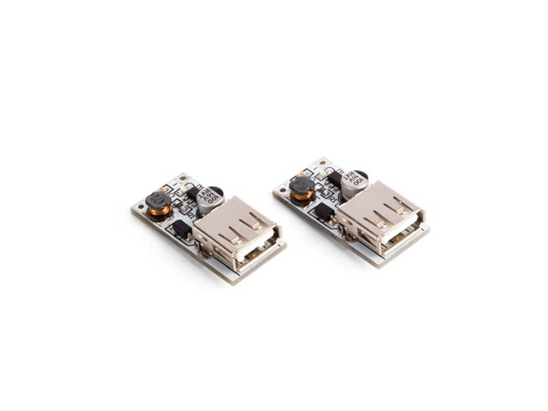 DC-DC step-up boost modul - 2,5-5V 600mA til 5V USB (2 stk.)