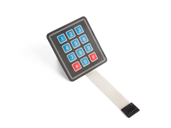 3x4 membran tastatur til Arduino®