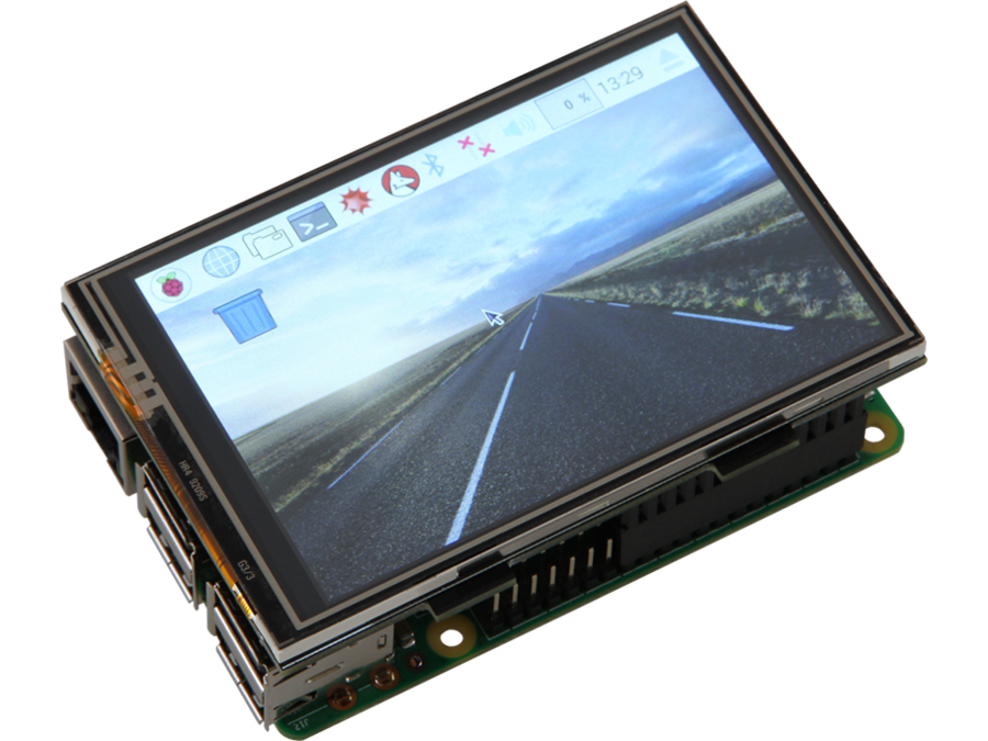 3,5" TFT LCD touchskærm til Raspberry Pi (480x320)