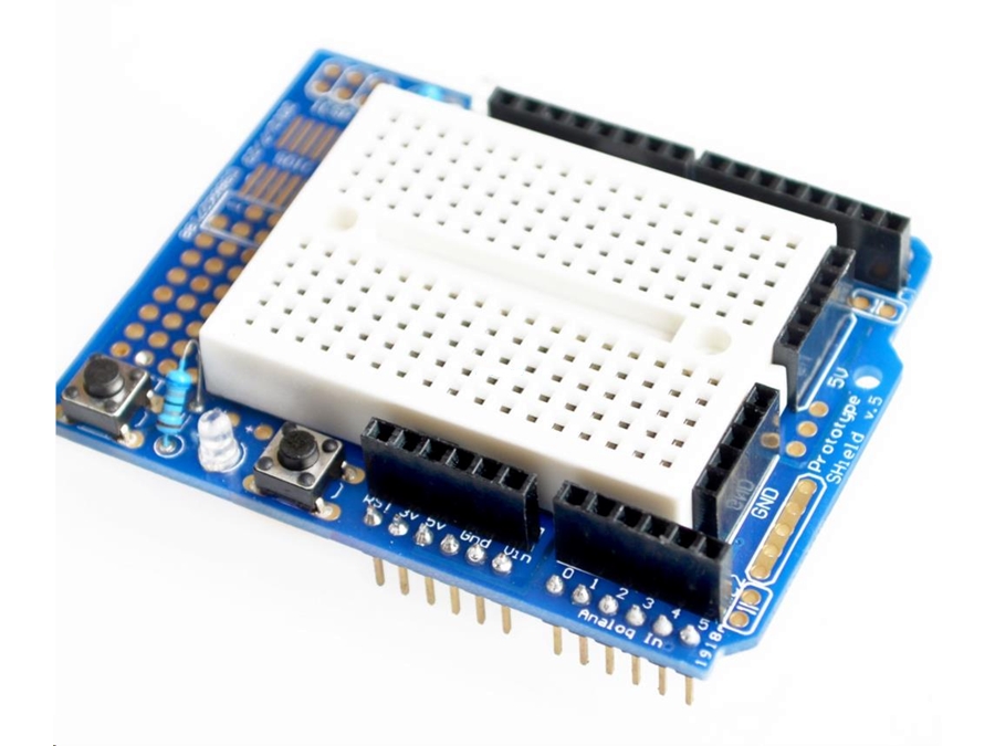 Arduino® Shield - Prototype print m. SYB-170 mini breadboard