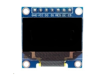 Grafisk OLED display - 0,96" SSD1306, Hvid (7 ben)