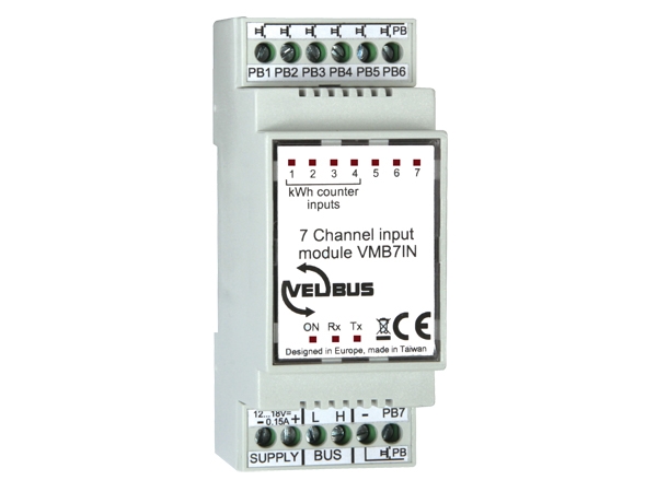 VELBUS - 7 kanal indgangsmodul