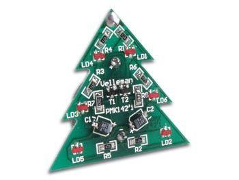 SMD miniature juletræ (loddekit)