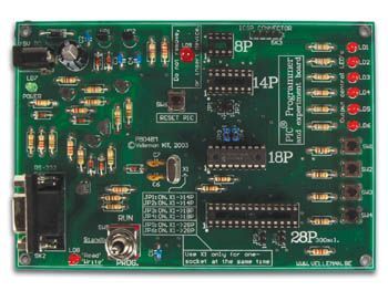 K8048 - PIC program- og eksperimentkort (m. software)