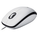 M100 optisk mus m. USB, Hvid