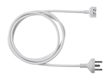 Apple strømforsyningskabel m. DK jord - Hvid (1,8m)