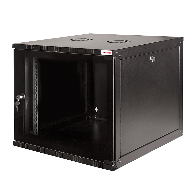19" væg-rackskab - 9U B540xD550mm, Sort