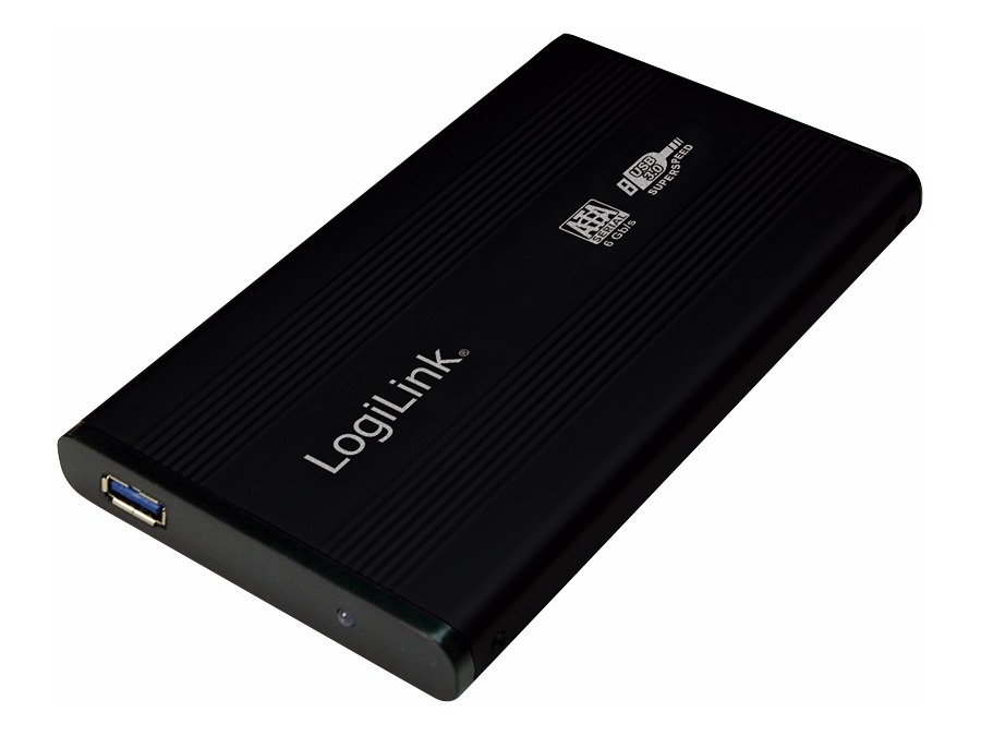 Ekstern 2,5" HDD/SSD kabinet - USB 3.0 / SATA, Sort