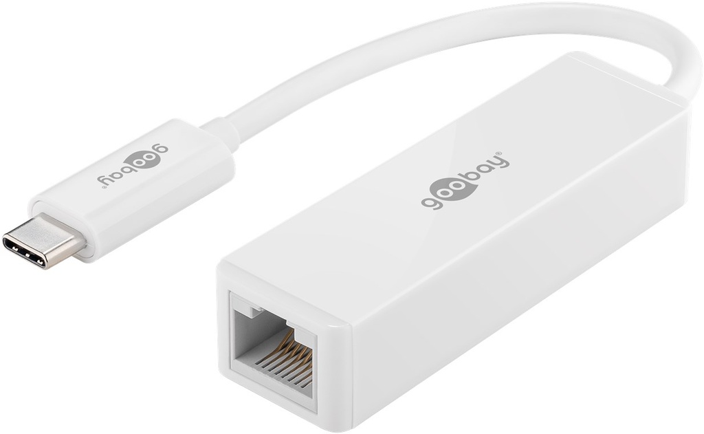 USB-C til LAN adapter, Gigabit, Hvid