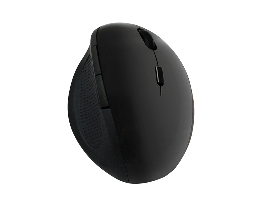 2.4GHz trådløs ergonomisk mus - 1600dpi, Sort
