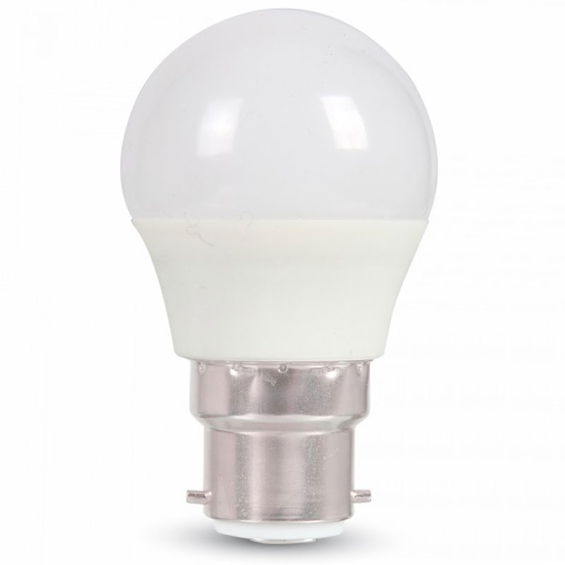 6W (40W) LED pære B22 3000K 180° (A+)